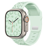 Buckle Concave Leopard Silicone Watch Band, For Apple Watch 46mm / 49mm / 45mm / 44mm, For Apple Watch 42mm / 41mm / 40mm / 38mm