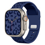 Buckle Concave Leopard Silicone Watch Band, For Apple Watch 46mm / 49mm / 45mm / 44mm, For Apple Watch 42mm / 41mm / 40mm / 38mm