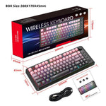 HXSJ L400 Three-mode Wireless RGB Light Thin Film 81 Keys Keyboard