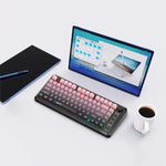 HXSJ L400 Three-mode Wireless RGB Light Thin Film 81 Keys Keyboard