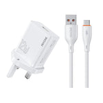 طقم شاحن WK WP-U76 Kinkong بقوة 12 واط USB، قابس المملكة المتحدة، قابس الولايات المتحدة، قابس الاتحاد الأوروبي