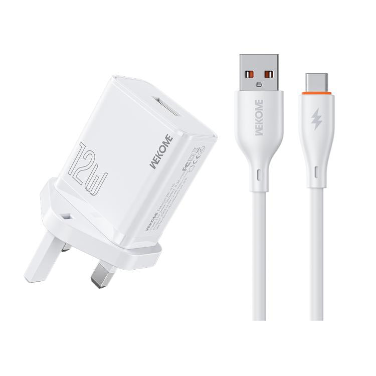 طقم شاحن WK WP-U76 Kinkong بقوة 12 واط USB، قابس المملكة المتحدة، قابس الولايات المتحدة، قابس الاتحاد الأوروبي