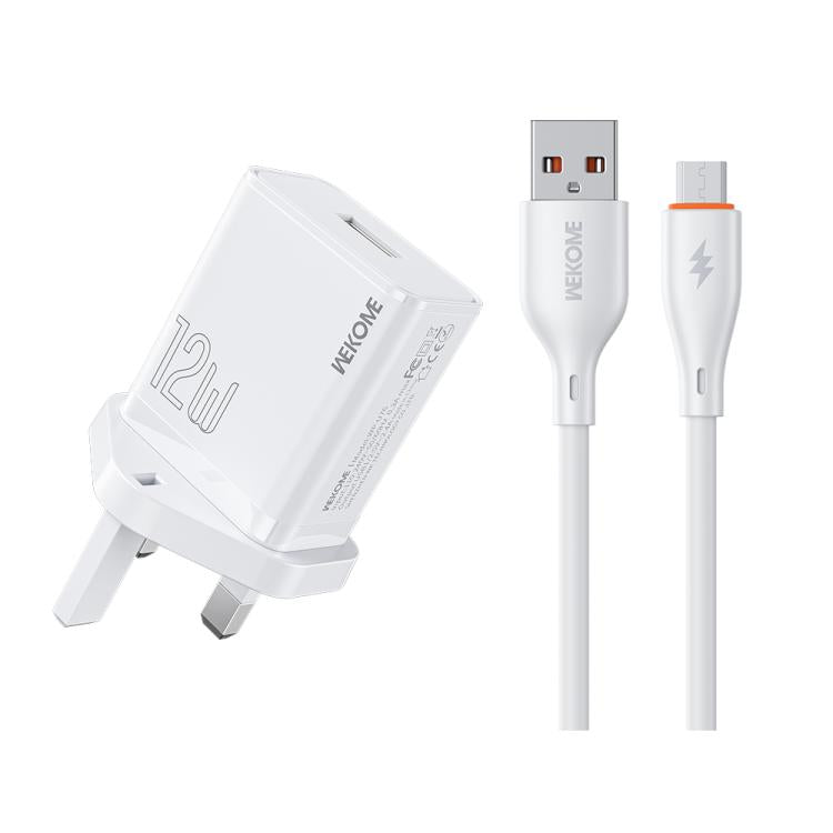 طقم شاحن WK WP-U76 Kinkong بقوة 12 واط USB، قابس المملكة المتحدة، قابس الولايات المتحدة، قابس الاتحاد الأوروبي