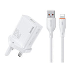 طقم شاحن WK WP-U76 Kinkong بقوة 12 واط USB، قابس المملكة المتحدة، قابس الولايات المتحدة، قابس الاتحاد الأوروبي