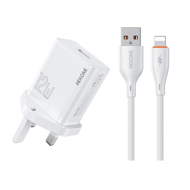 طقم شاحن WK WP-U76 Kinkong بقوة 12 واط USB، قابس المملكة المتحدة، قابس الولايات المتحدة، قابس الاتحاد الأوروبي