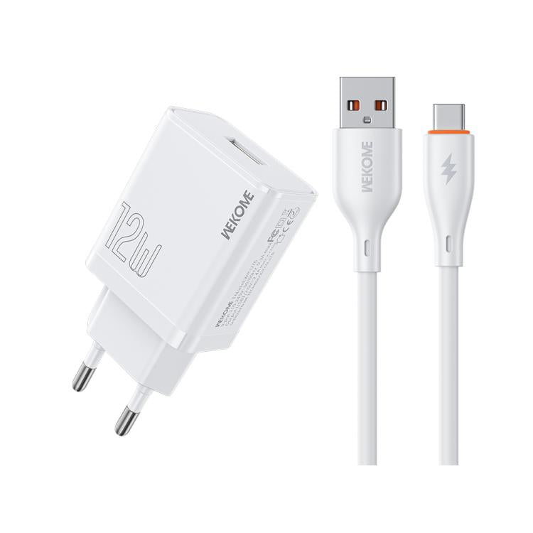 طقم شاحن WK WP-U76 Kinkong بقوة 12 واط USB، قابس المملكة المتحدة، قابس الولايات المتحدة، قابس الاتحاد الأوروبي