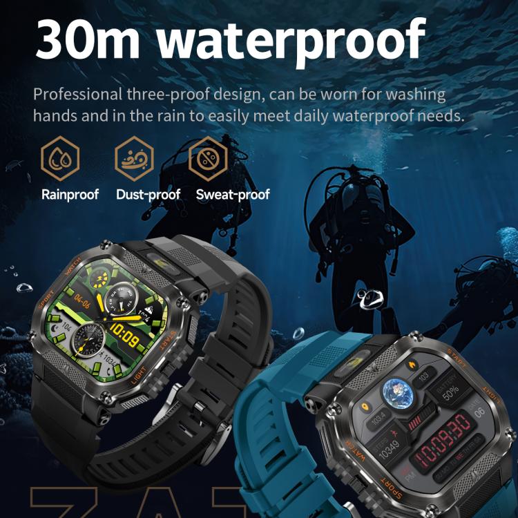 HT34 1.75 inch IPS Screen 3ATM Outdoor Sports BT Smart Watch
