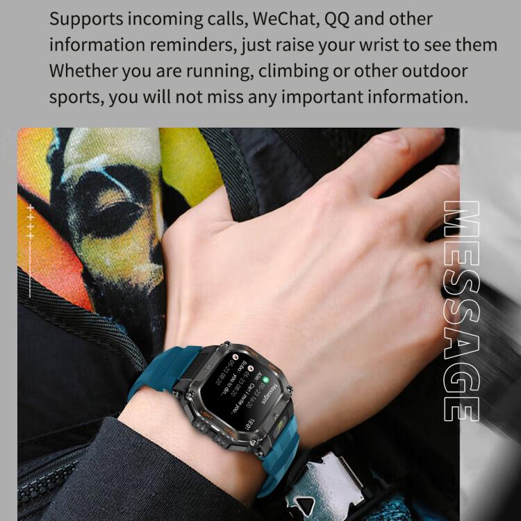 HT34 1.75 inch IPS Screen 3ATM Outdoor Sports BT Smart Watch