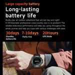 KC91 1.39 inch IPS Screen 3ATM Outdoor GPS Smart Watch with Flashlight