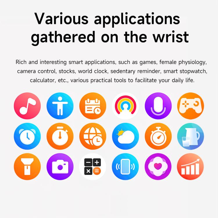 KC91 1.39 inch IPS Screen 3ATM Outdoor GPS Smart Watch with Flashlight