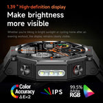 KC91 1.39 inch IPS Screen 3ATM Outdoor GPS Smart Watch with Flashlight