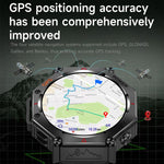 KC91 1.39 inch IPS Screen 3ATM Outdoor GPS Smart Watch with Flashlight