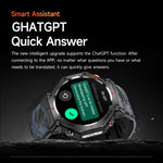 KC91 1.39 inch IPS Screen 3ATM Outdoor GPS Smart Watch with Flashlight