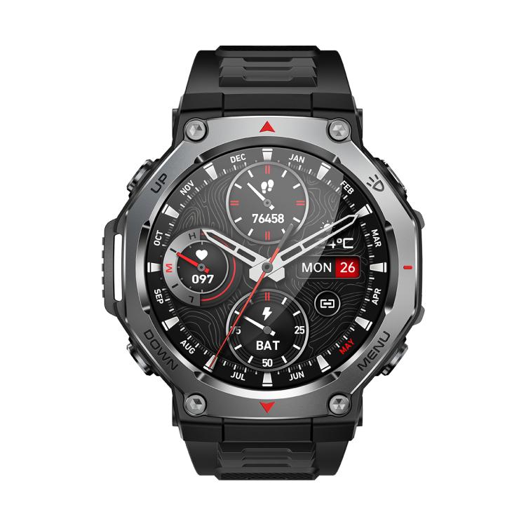 KT85 1.43 inch Screen 5ATM Outdoor Sports Smart Watch with Strong Flashlight