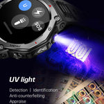 KT85 1.43 inch Screen 5ATM Outdoor Sports Smart Watch with Strong Flashlight