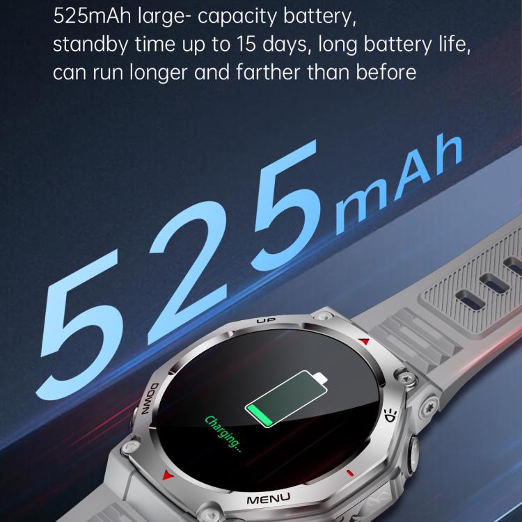 KT85 1.43 inch Screen 5ATM Outdoor Sports Smart Watch with Strong Flashlight
