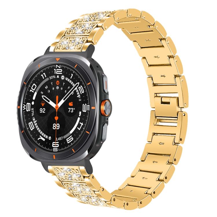 xDfind Diamond Jewelry Stainless Steel Watch Band, For Samsung Galaxy Watch Ultra / Ultra 2025, For Samsung Galaxy Watch8 / Watch8 Classic, For Samsung Galaxy Watch7 / FE / 6 / 5 / 4, For Samsung Galaxy Fit3