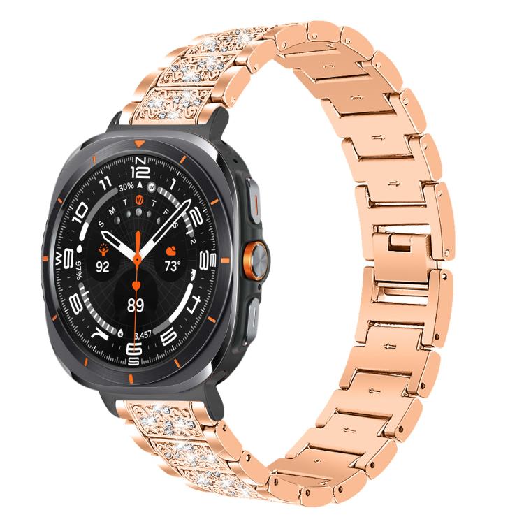 xDfind Diamond Jewelry Stainless Steel Watch Band, For Samsung Galaxy Watch Ultra / Ultra 2025, For Samsung Galaxy Watch8 / Watch8 Classic, For Samsung Galaxy Watch7 / FE / 6 / 5 / 4, For Samsung Galaxy Fit3