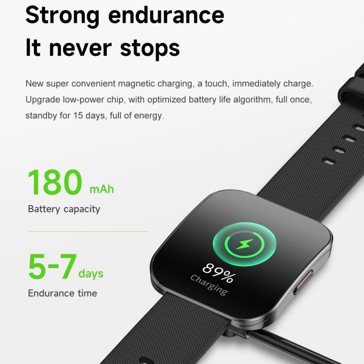 U17 1.85 inch Ultra-thin Curved Screen IP68 Sports Smart Watch