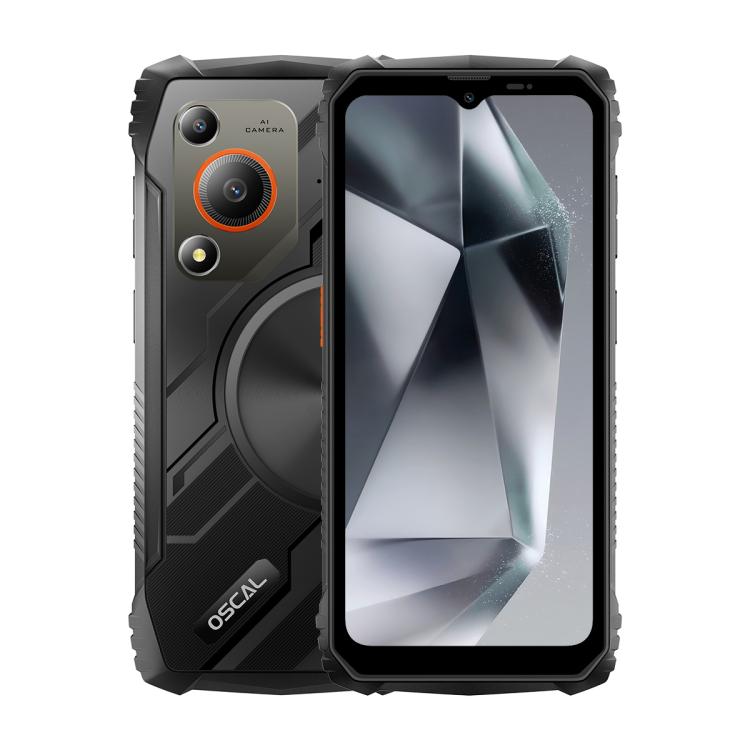 Blackview Oscal Marine 1، شاشة 6.56 بوصة، أندرويد 15، معالج Unisoc UMS9230E T615 ثماني النواة، شبكة 4G، OTG، NFC، 4GB+128GB