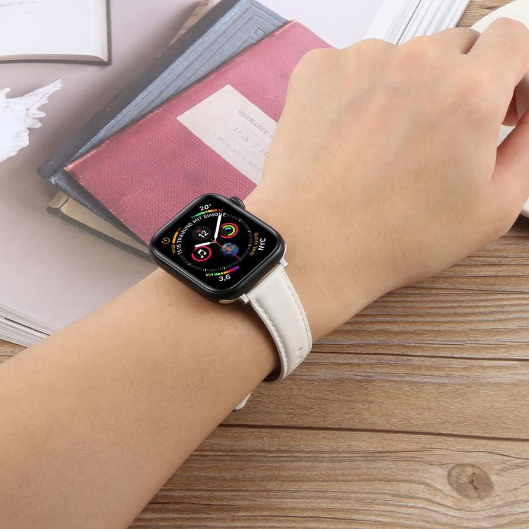 Silk Microfiber Leather Watch Band, For Apple Watch 46mm / 49mm / 45mm / 44mm, For Apple Watch 42mm / 41mm / 40mm / 38mm