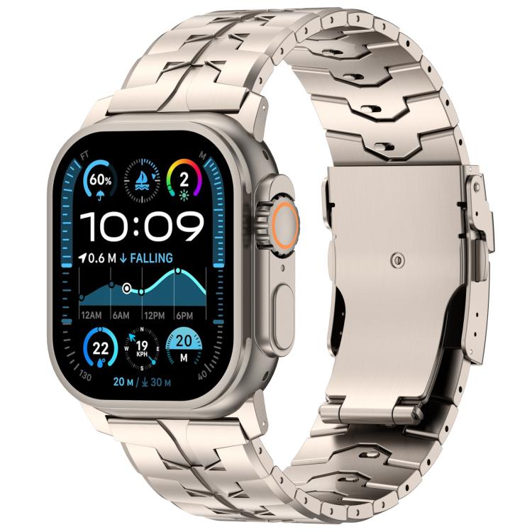 26mm Quick Release Flat Buckle Titanium Alloy Watch Band, For Apple Watch 46mm / 49mm / 45mm / 44mm