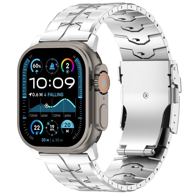 26mm Quick Release Flat Buckle Titanium Alloy Watch Band, For Apple Watch 46mm / 49mm / 45mm / 44mm