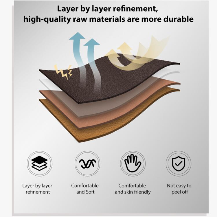 xDfind Flat Head Black Shark Fine Grain Leather Watch Band, For Samsung Galaxy Watch Ultra / Ultra 2025, For Samsung Galaxy Watch8 / Watch8 Classic, For Samsung Galaxy Watch7 / FE / 6 / 5 / 4