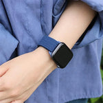 Ladder Buckle Loop Nylon Watch Band with Change to Ultra 49mm Film PC Cover, For Apple Watch Series 44mm, For Apple Watch Series 40mm, For Apple Watch Series 10 / 11 46mm, For Apple Watch Series 10 / 11 42mm, For Apple Watch Series 45mm                ...
