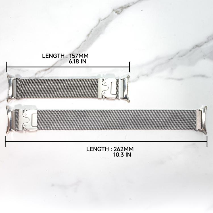 Umbrella Buckle Milanese Stainless Steel Watch Band, For Samsung Galaxy Watch Ultra / Ultra 2025, For Samsung Galaxy Watch8 / Watch8 Classic