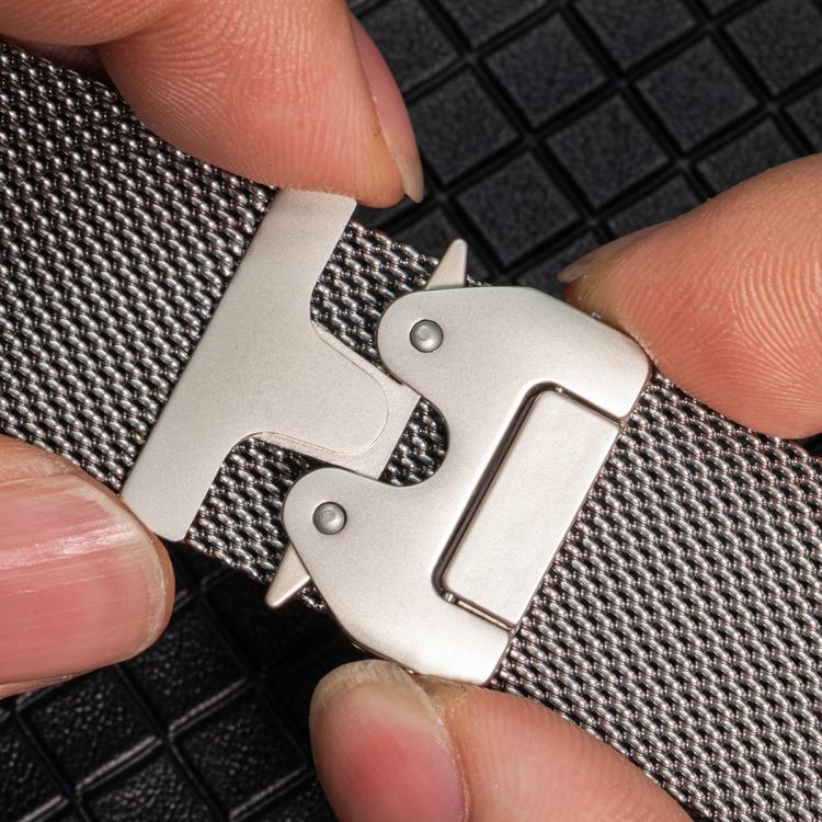 Umbrella Buckle Milanese Titanium Steel Watch Band, For Samsung Galaxy Watch Ultra / Ultra 2025, For Samsung Galaxy Watch8 / Watch8 Classic