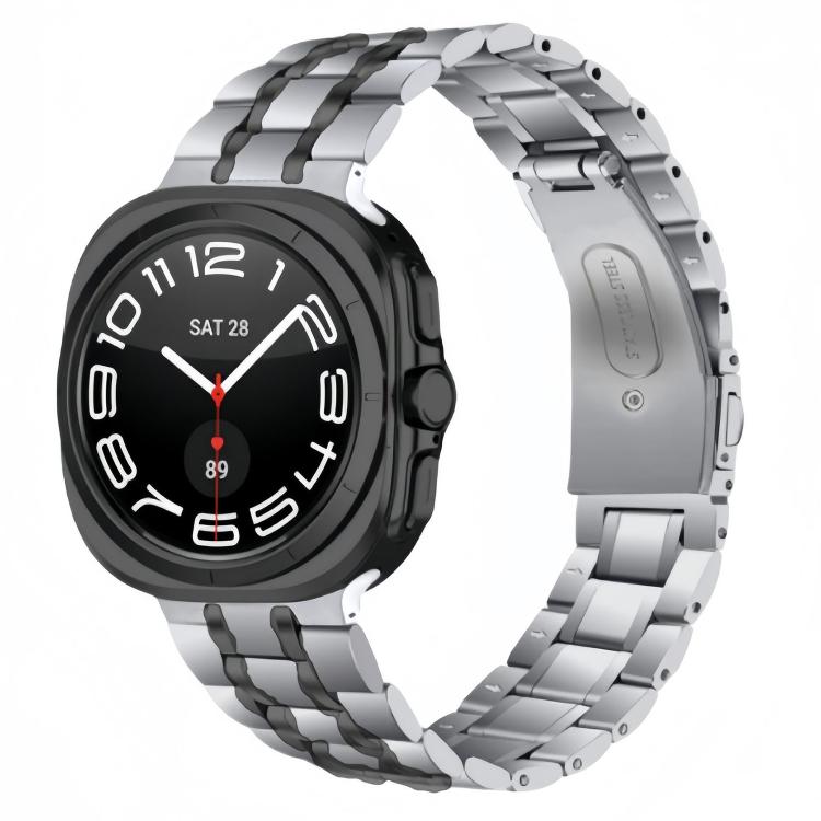 Five Beads Stainless Steel Metal Watch Band, For Samsung Galaxy Watch Ultra / Ultra 2025, For Samsung Galaxy Watch8 / Watch8 Classic