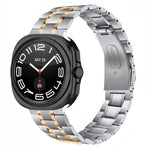 Five Beads Stainless Steel Metal Watch Band, For Samsung Galaxy Watch Ultra / Ultra 2025, For Samsung Galaxy Watch8 / Watch8 Classic