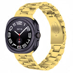 Five Beads Stainless Steel Metal Watch Band, For Samsung Galaxy Watch Ultra / Ultra 2025, For Samsung Galaxy Watch8 / Watch8 Classic