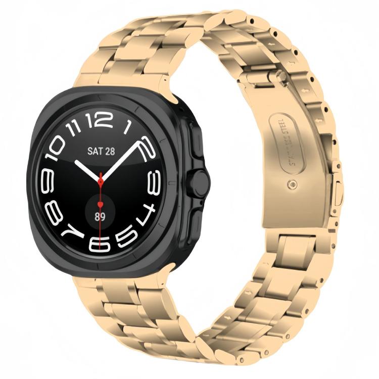 Five Beads Stainless Steel Metal Watch Band, For Samsung Galaxy Watch Ultra / Ultra 2025, For Samsung Galaxy Watch8 / Watch8 Classic