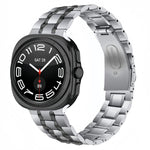 Five Beads Stainless Steel Metal Watch Band, For Samsung Galaxy Watch Ultra / Ultra 2025, For Samsung Galaxy Watch8 / Watch8 Classic