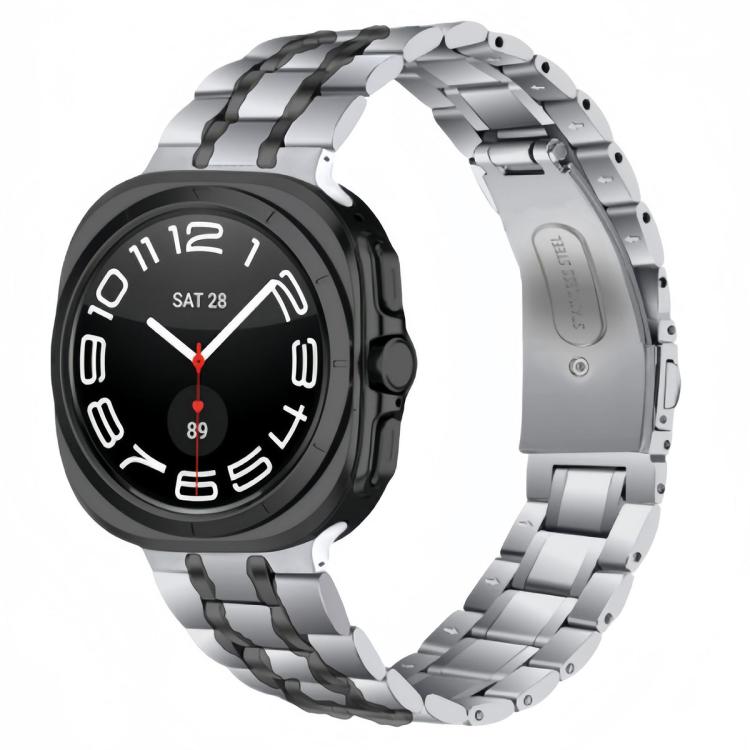 Five Beads Stainless Steel Metal Watch Band, For Samsung Galaxy Watch Ultra / Ultra 2025, For Samsung Galaxy Watch8 / Watch8 Classic