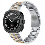 Five Beads Stainless Steel Metal Watch Band, For Samsung Galaxy Watch Ultra / Ultra 2025, For Samsung Galaxy Watch8 / Watch8 Classic