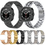 Five Beads Stainless Steel Metal Watch Band, For Samsung Galaxy Watch Ultra / Ultra 2025, For Samsung Galaxy Watch8 / Watch8 Classic