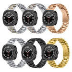 Five Beads Stainless Steel Metal Watch Band, For Samsung Galaxy Watch Ultra / Ultra 2025, For Samsung Galaxy Watch8 / Watch8 Classic