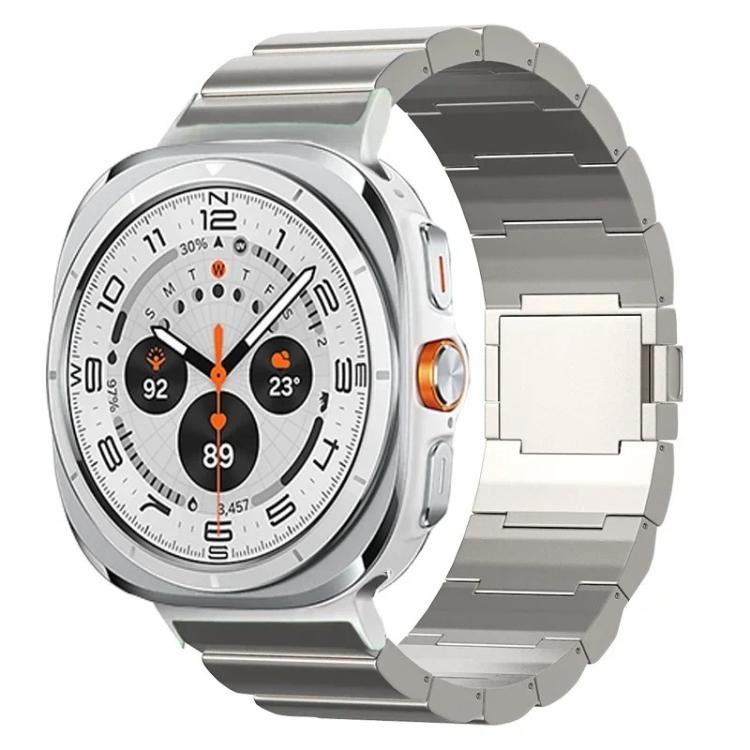 One Beads Magnetic Buckle Titanium Alloy Watch Band, For Samsung Galaxy Watch Ultra / Ultra 2025, For Samsung Galaxy Watch8 / Watch8 Classic