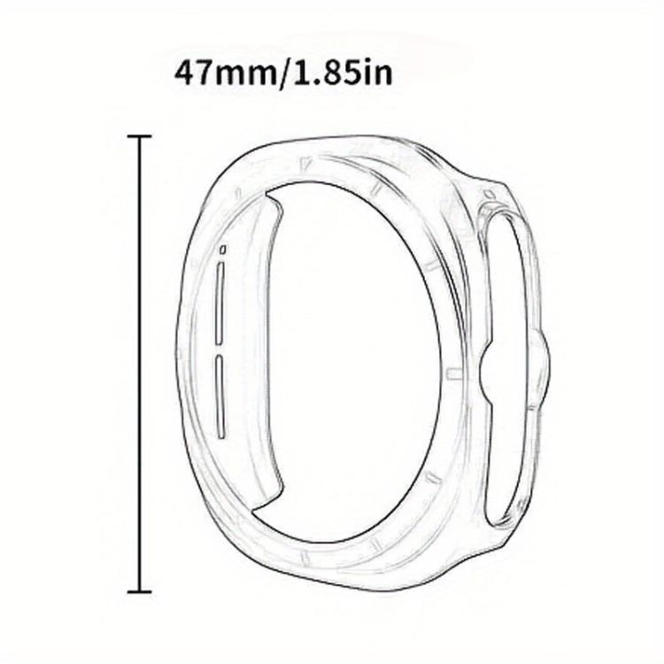 Dual-row Holes Silicone Watch Band with TPU Case, For Samsung Galaxy Watch Ultra 47mm / Ultra 2025