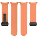 xDfind Fold Black Buckle Magnetic Silicone Watch Band, For Samsung Galaxy Watch8 / Watch8 Classic