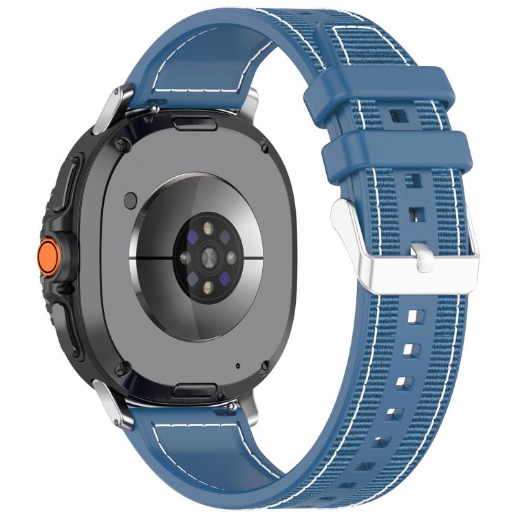 سوار ساعة xDfind من النايلون الهجين مع جديلة سيليكون، لساعات Samsung Galaxy Watch 8 / 8 Classic بمقاس 22 مم