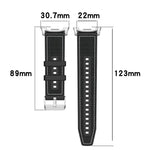 سوار ساعة xDfind من النايلون الهجين مع جديلة سيليكون، لساعات Samsung Galaxy Watch 8 / 8 Classic بمقاس 22 مم