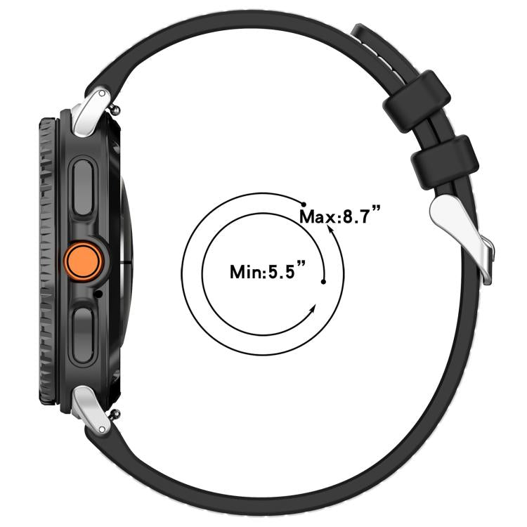 سوار ساعة xDfind من النايلون الهجين مع جديلة سيليكون، لساعات Samsung Galaxy Watch 8 / 8 Classic بمقاس 22 مم