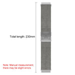 xDfind Milanese Parachute Buckle Stainless Steel Raised Fine Mesh Watch Band, 20mm, 22mm