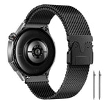 xDfind Milanese Parachute Buckle Stainless Steel Raised Fine Mesh Watch Band, 20mm, 22mm