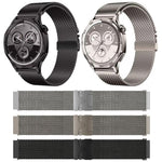 xDfind Milanese Parachute Buckle Stainless Steel Raised Fine Mesh Watch Band, 20mm, 22mm
