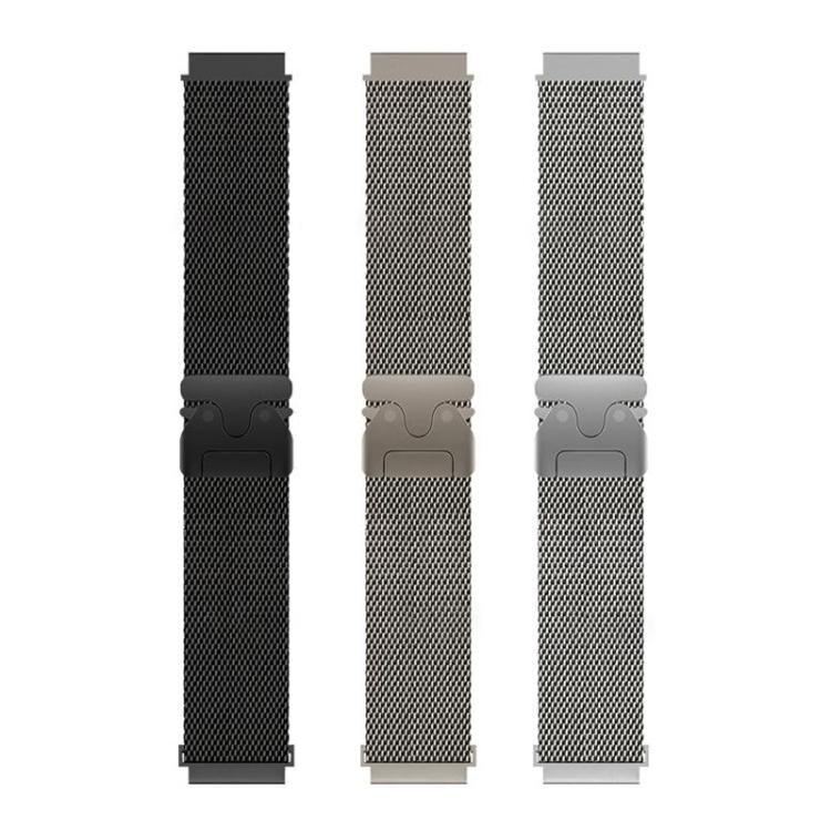 xDfind Milanese Parachute Buckle Stainless Steel Raised Fine Mesh Watch Band, 20mm, 22mm